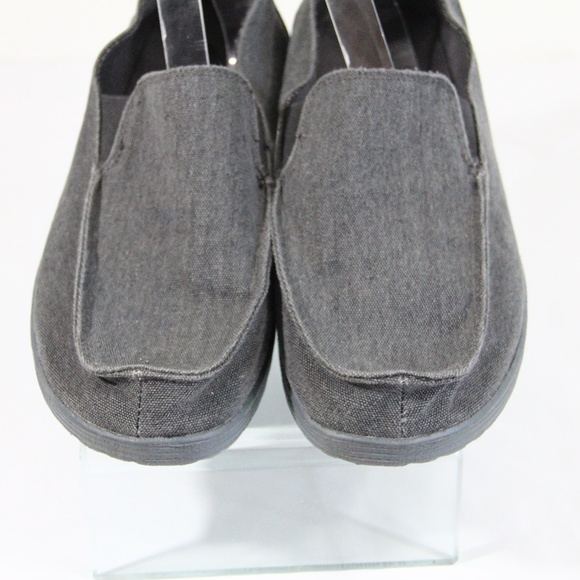 Eddie Bauer Mens Slip on Shoes Loafer Canvas Moccasin sz 12 gray main image 9